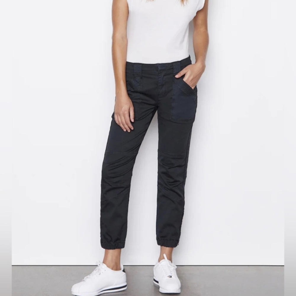 Frame Banded Bottom Trapunto Moto Pant Size 26